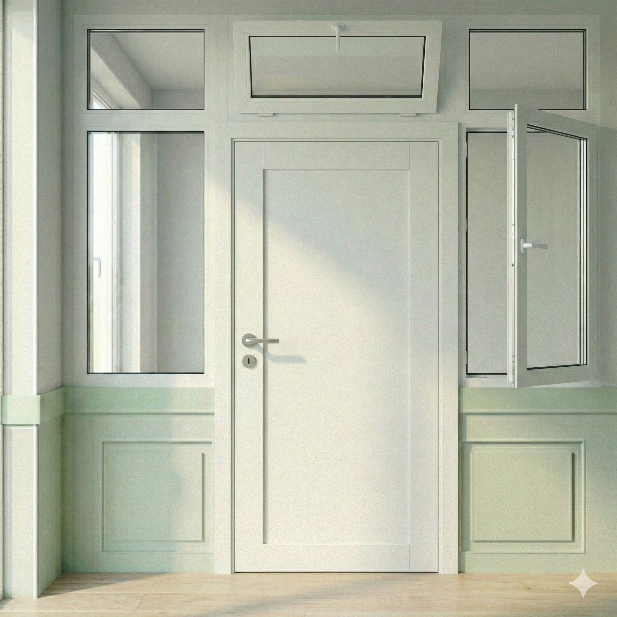 Поворотные, поворотно-откидные и глухие конструкции