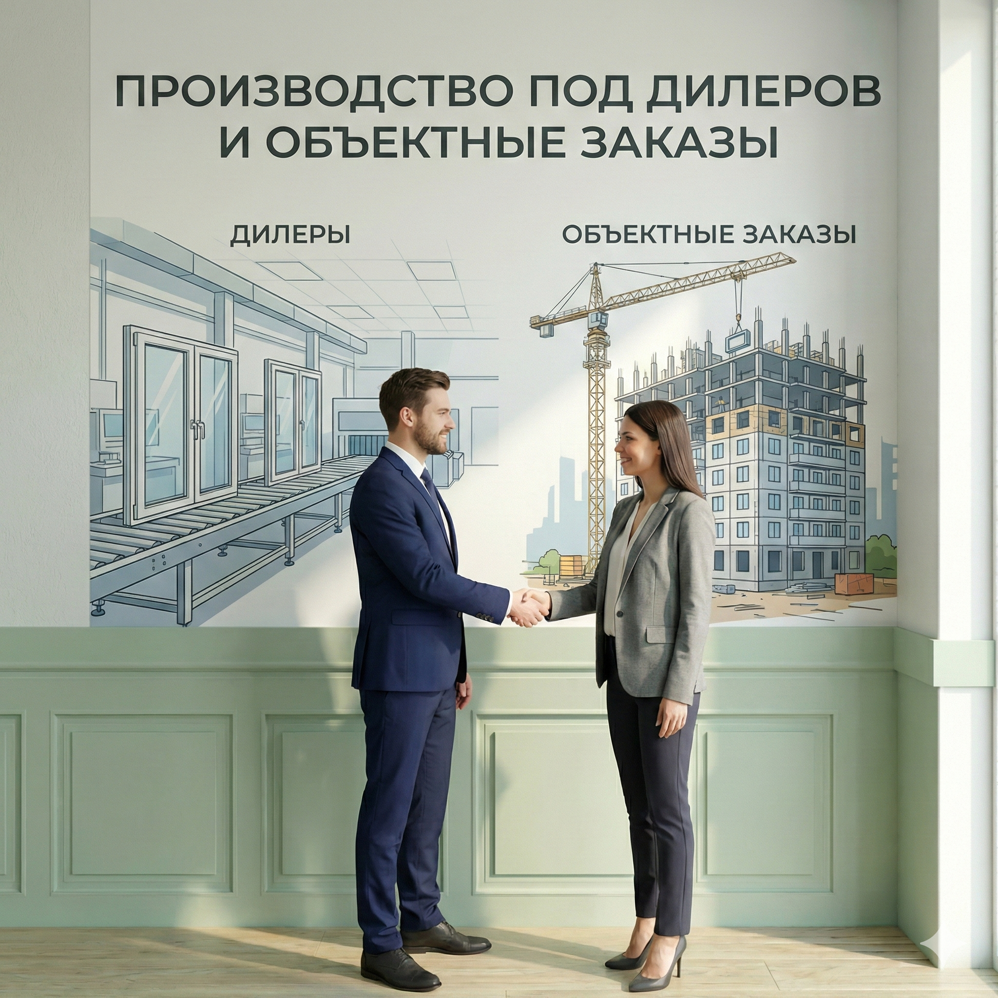 Производство под дилеров и объектные заказы