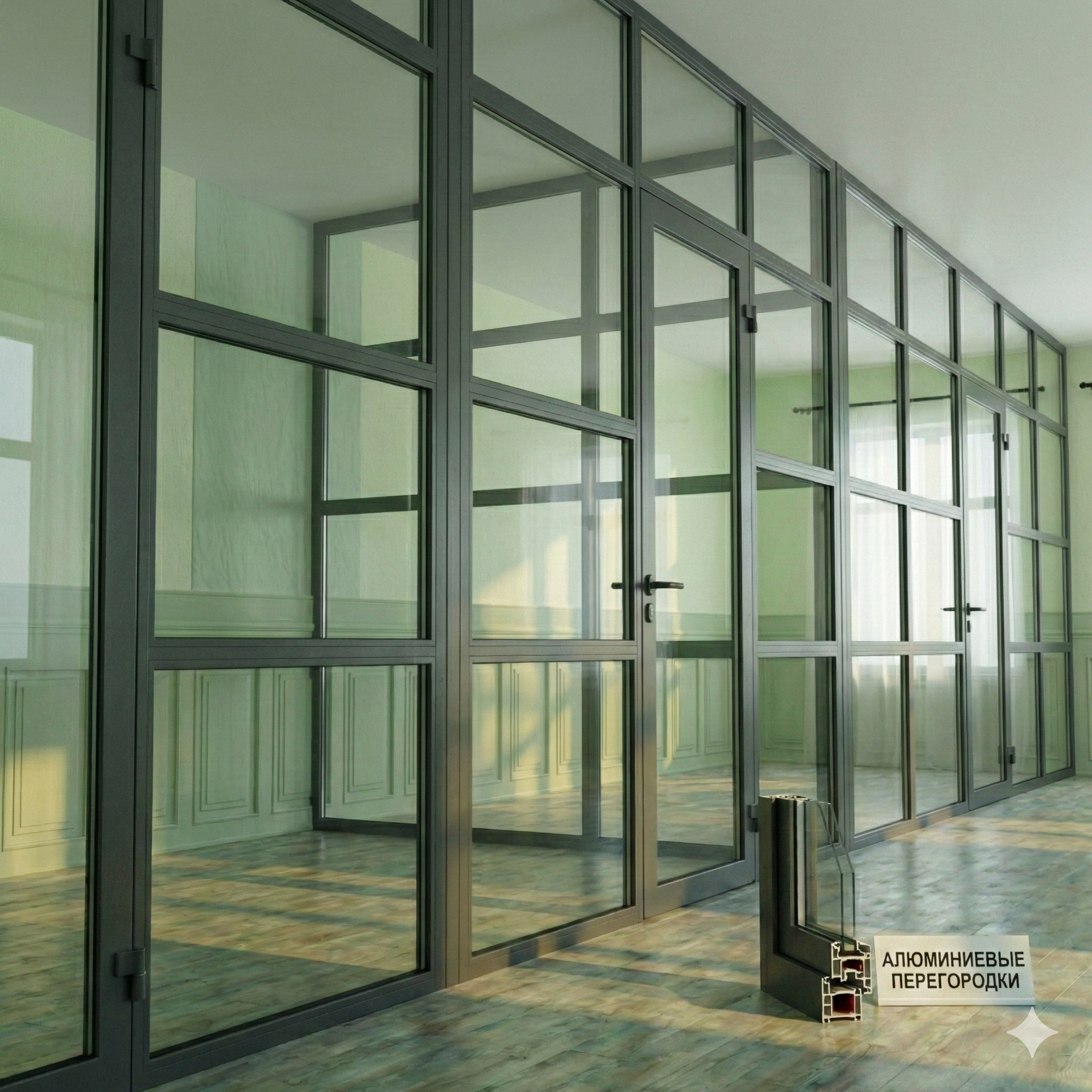 Алюминиевые перегородки